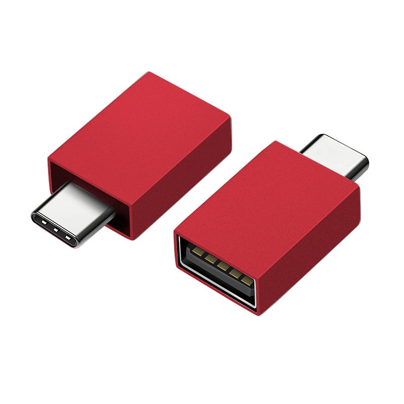 Female to Type-C Male Adapter Red